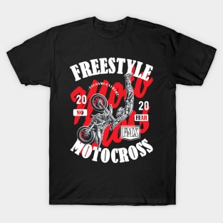 Freestyle Motocross FMX No Fear red T-Shirt